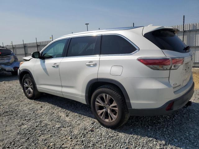 5TDKKRFH0FS054330 - 2015 TOYOTA HIGHLANDER XLE WHITE photo 2
