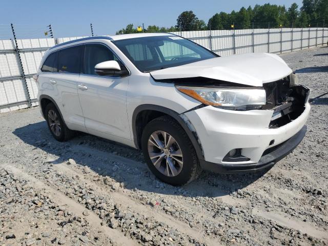 5TDKKRFH0FS054330 - 2015 TOYOTA HIGHLANDER XLE WHITE photo 4