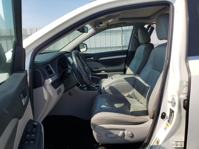 5TDKKRFH0FS054330 - 2015 TOYOTA HIGHLANDER XLE WHITE photo 7
