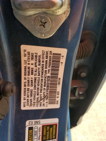 19XFA1F6XBE015236 - 2011 HONDA CIVIC LX-S 蓝色 照片 12