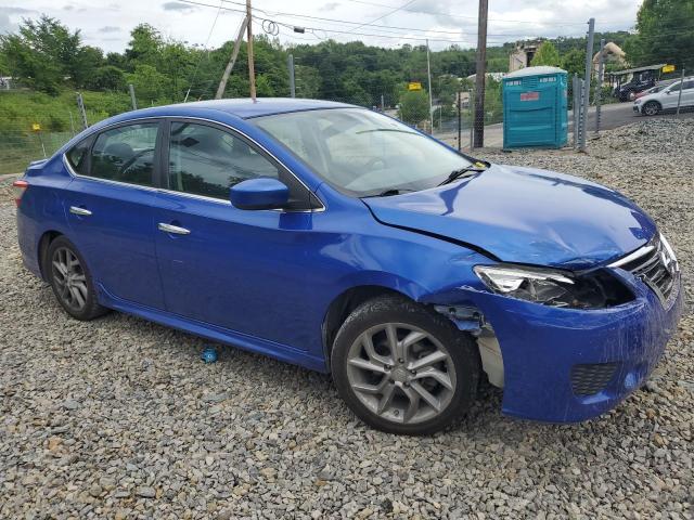 3N1AB7AP1DL742020 - 2013 NISSAN SENTRA S BLUE photo 4