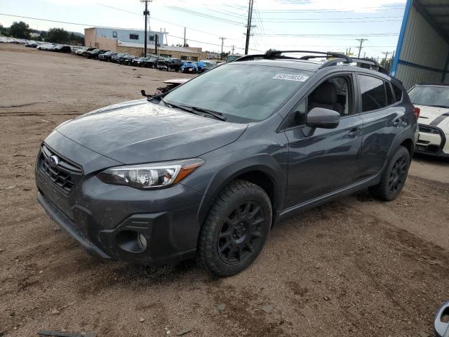 JF2GTHSC3MH275463 - 2021 SUBARU CROSSTREK SPORT GRAY photo 1