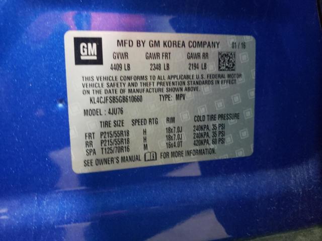 KL4CJFSB5GB610660 - 2016 BUICK ENCORE CONVENIENCE Mavi foto 14