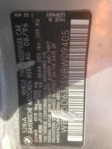 WBADD6323VBW09405 - 1997 BMW 528 I AUTOMATIC Gümüş foto 13