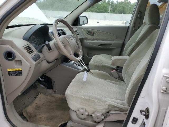 KM8JN12D75U132843 - 2005 HYUNDAI TUCSON GLS WHITE photo 7