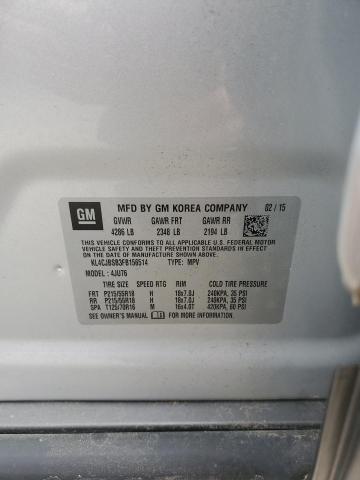KL4CJBSB3FB156514 - 2015 BUICK ENCORE CONVENIENCE 银色 照片 13