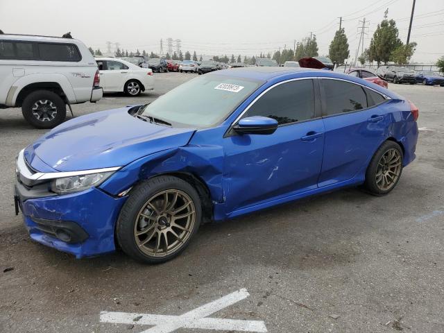 19XFC1F76GE030536 - 2016 HONDA CIVIC EXL BLUE photo 1