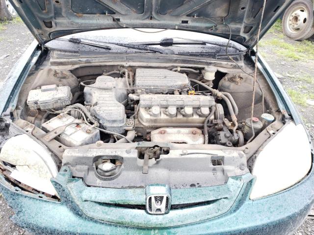 1HGEM22181L802177 - 2001 HONDA CIVIC DX GREEN photo 11