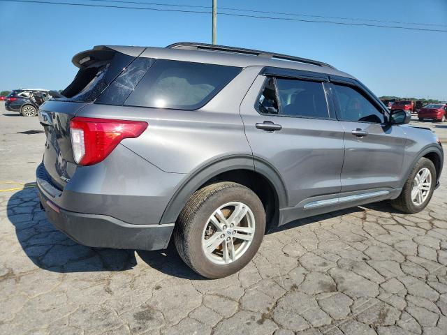 1FMSK8DH7MGB66395 - 2021 FORD EXPLORER XLT GRAY photo 3