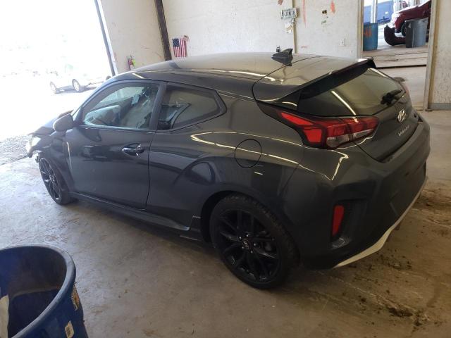 KMHTH6AB6KU018955 - 2019 HYUNDAI VELOSTER TURBO GRAY photo 2