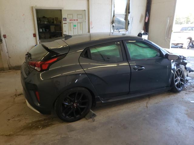 KMHTH6AB6KU018955 - 2019 HYUNDAI VELOSTER TURBO GRAY photo 3