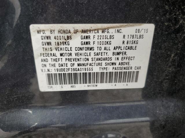 19UDE2F39GA019555 - 2016 ACURA ILX BASE WATCH PLUS GRAY photo 13