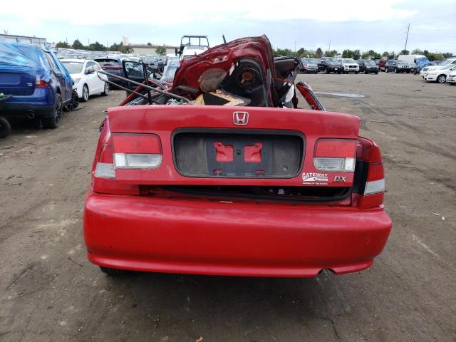 1HGEJ6123XL091359 - 1999 HONDA CIVIC DX RED photo 6