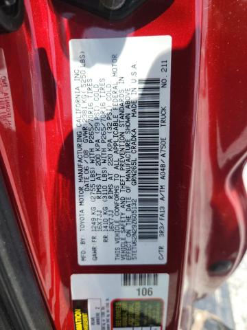5TETU62N29Z605132 - 2009 TOYOTA TACOMA PRERUNNER ACCESS CAB RED photo 13