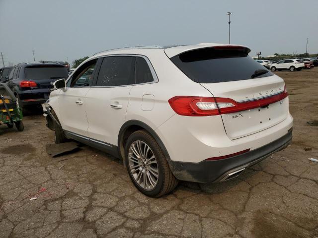 2LMTJ8LR5GBL56522 - 2016 LINCOLN MKX RESERVE Սպիտակ լուսանկար 2