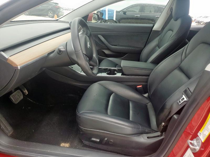 5YJ3E1EA6KF400574 - 2019 TESLA MODEL 3 Rojo foto 7
