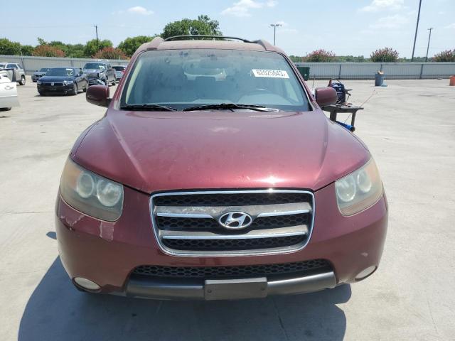 5NMSH13EX7H119229 - 2007 HYUNDAI SANTA FE SE BURGUNDY photo 5