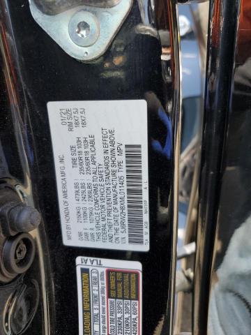 5J6RW2H8XML011405 - 2021 HONDA CR-V EXL შავი ფოტო 12