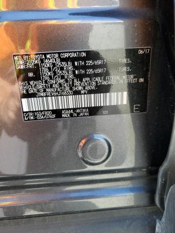 JTMBFREV6HJ168330 - 2017 TOYOTA RAV4 LE 灰色 照片 13