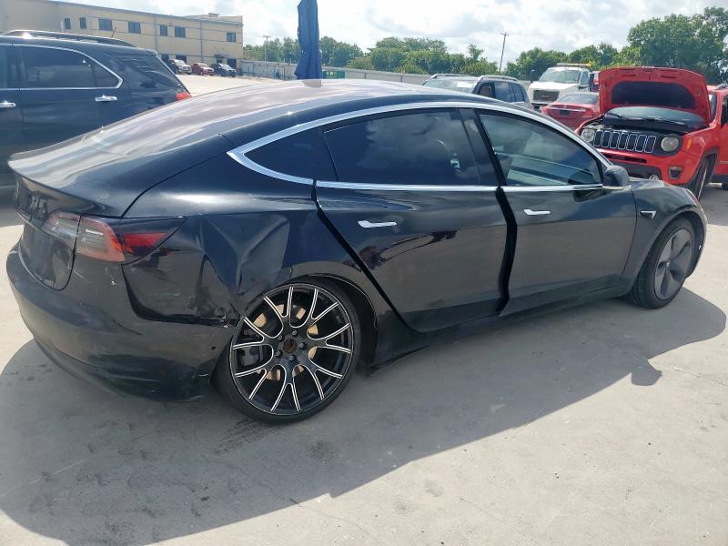 5YJ3E1EAXJF123457 - 2018 TESLA MODEL 3 Negro foto 3