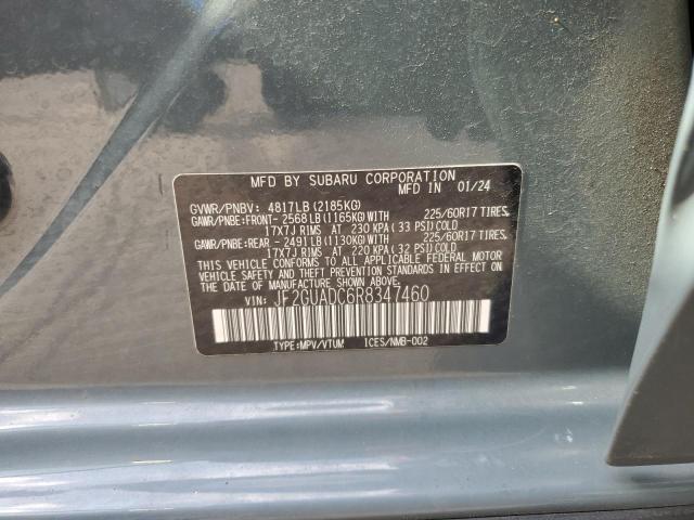 JF2GUADC6R8347460 - 2024 SUBARU CROSSTREK PREMIUM 蓝色 照片 12