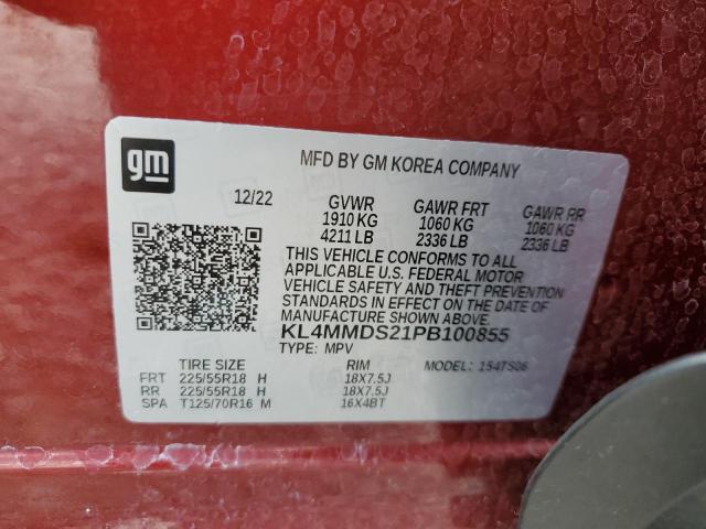 KL4MMDS21PB100855 - 2023 BUICK ENCORE GX SELECT RED photo 13