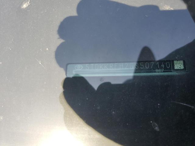 5TDKKRFH2GS507140 - 2016 TOYOTA HIGHLANDER XLE Grafit foto 13