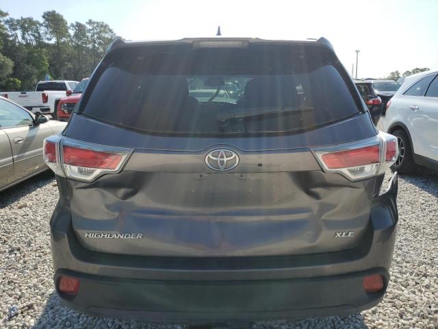 5TDKKRFH2GS507140 - 2016 TOYOTA HIGHLANDER XLE Grafit foto 6