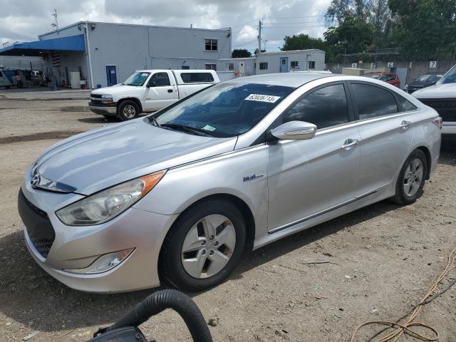 KMHEC4A48CA059586 - 2012 HYUNDAI SONATA HYBRID SILVER photo 1