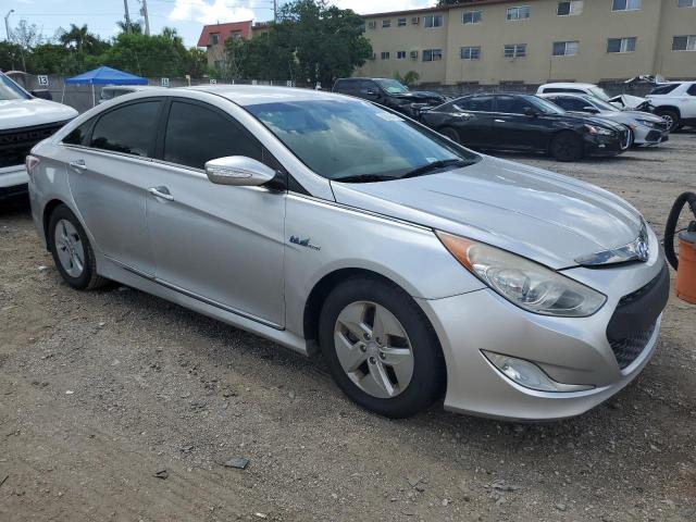 KMHEC4A48CA059586 - 2012 HYUNDAI SONATA HYBRID SILVER photo 4