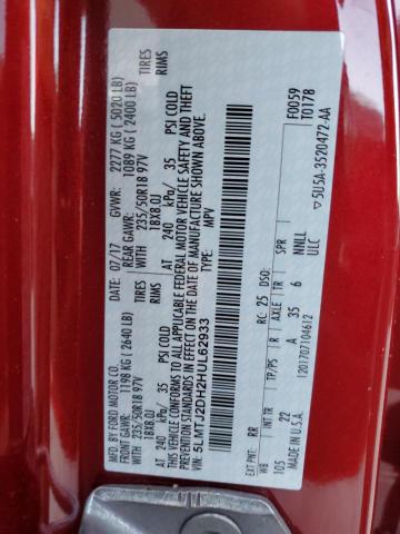 5LMTJ2DH2HUL62933 - 2017 LINCOLN MKC SELECT Rot Foto 13