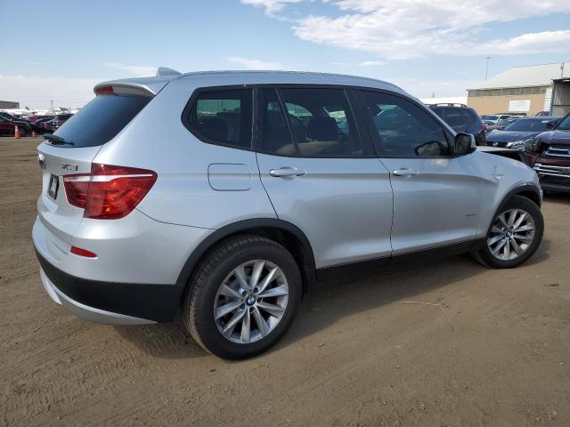 5UXWX9C51E0D39571 - 2014 BMW X3 XDRIVE28I SILVER photo 3