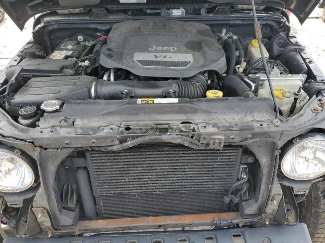 1C4HJWEG8FL725040 - 2015 JEEP WRANGLER U SAHARA შავი ფოტო 12