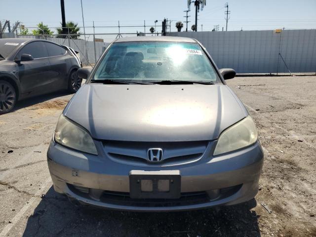2HGES16365H586036 - 2005 HONDA CIVIC DX VP GRAY photo 5