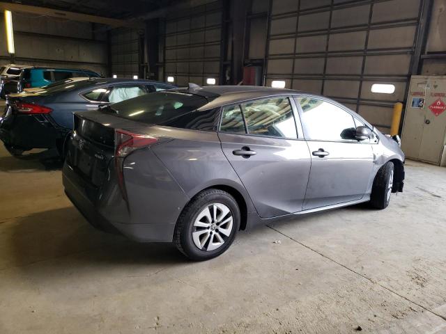 JTDKBRFUXJ3588569 - 2018 TOYOTA PRIUS GRAY photo 3