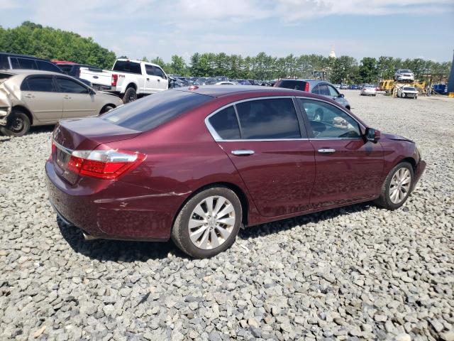 1HGCR2F83DA057399 - 2013 HONDA ACCORD EXL BURGUNDY photo 3