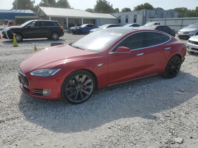 5YJSA1H1XEFP54038 - 2014 TESLA MODEL S Qırmızı foto 1