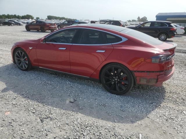 5YJSA1H1XEFP54038 - 2014 TESLA MODEL S Qırmızı foto 2