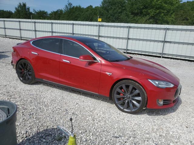 5YJSA1H1XEFP54038 - 2014 TESLA MODEL S Qırmızı foto 4