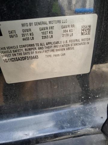 1G11C5SA2DF319443 - 2013 CHEVROLET MALIBU 1LT Qara foto 12