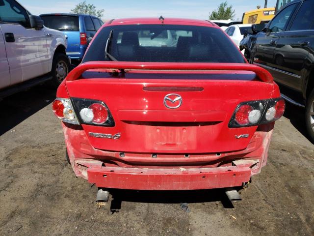 1YVHP84D565M45334 - 2006 MAZDA 6 S RED photo 6