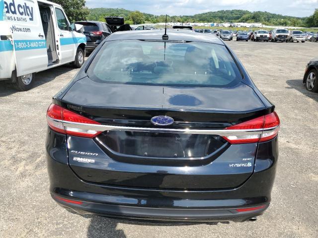 3FA6P0LUXHR158464 - 2017 FORD FUSION SE HYBRID BLACK photo 6