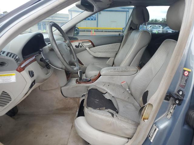 WDBNG70J75A440414 - 2005 MERCEDES-BENZ S 430 BLUE photo 7