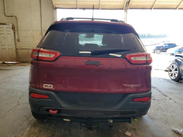 1C4PJMBS1FW745928 - 2015 JEEP CHEROKEE TRAILHAWK MAROON photo 6