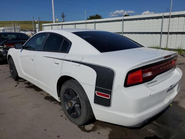 2C3CDXBG7EH130238 - 2014 DODGE CHARGER SE WHITE photo 2