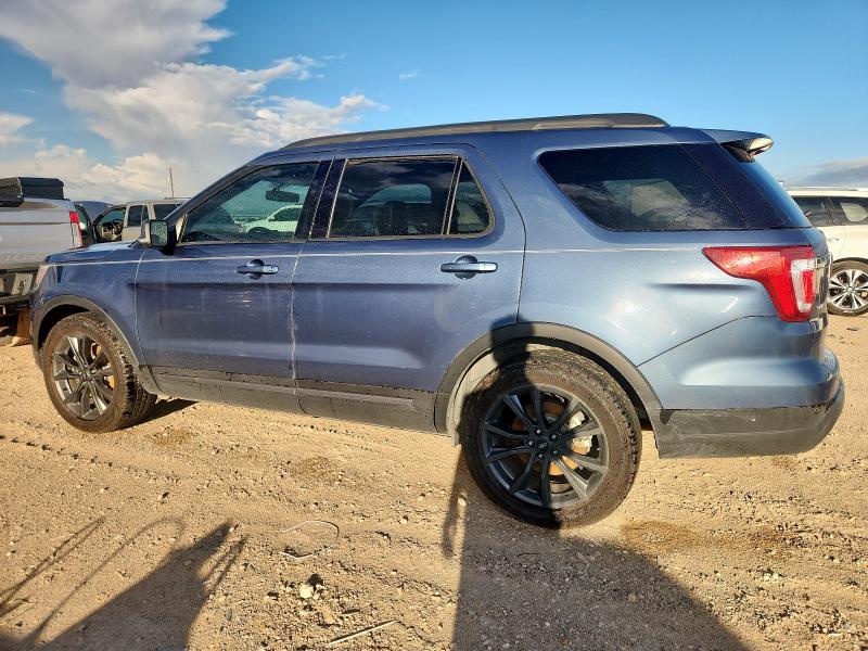 1FM5K7D85KGA08030 - 2019 FORD EXPLORER XLT Bleu photo 2