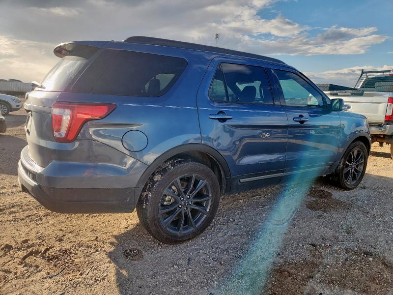 1FM5K7D85KGA08030 - 2019 FORD EXPLORER XLT Bleu photo 3