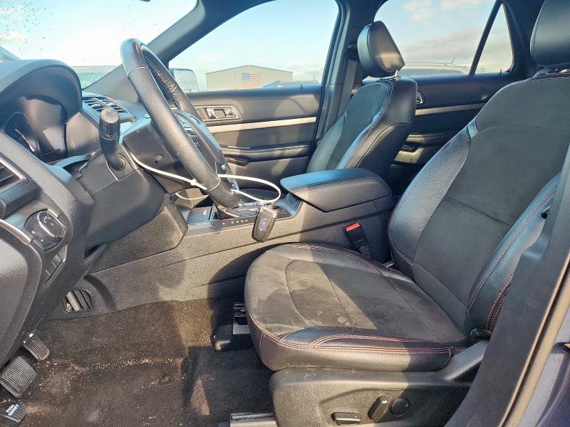 1FM5K7D85KGA08030 - 2019 FORD EXPLORER XLT Bleu photo 7