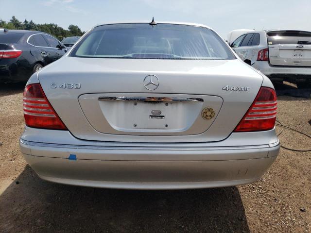 WDBNG83J55A442745 - 2005 MERCEDES-BENZ S 430 4MATIC SILVER photo 6