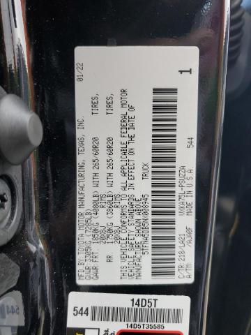 5TFNA5DB5NX008945 - 2022 TOYOTA TUNDRA CREWMAX PLATINUM Qara foto 12